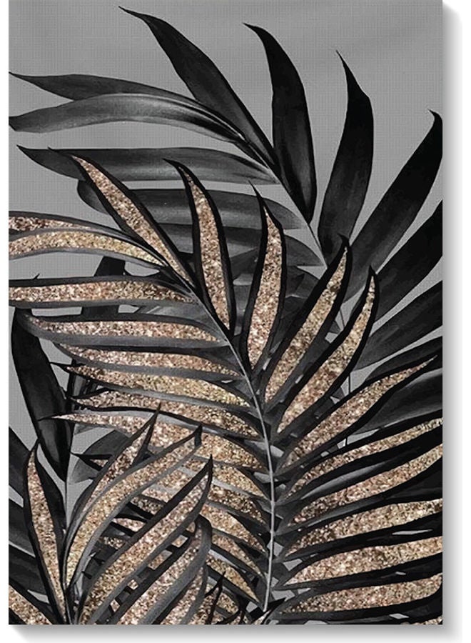 Atiq Tree Leaves Wall Art Multicolour 40x60cm - Image 1