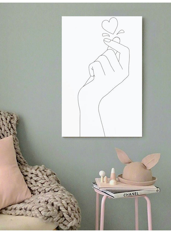 Atiq Hand Love Heart Wall Art Multicolour 40x60cm - Image 3