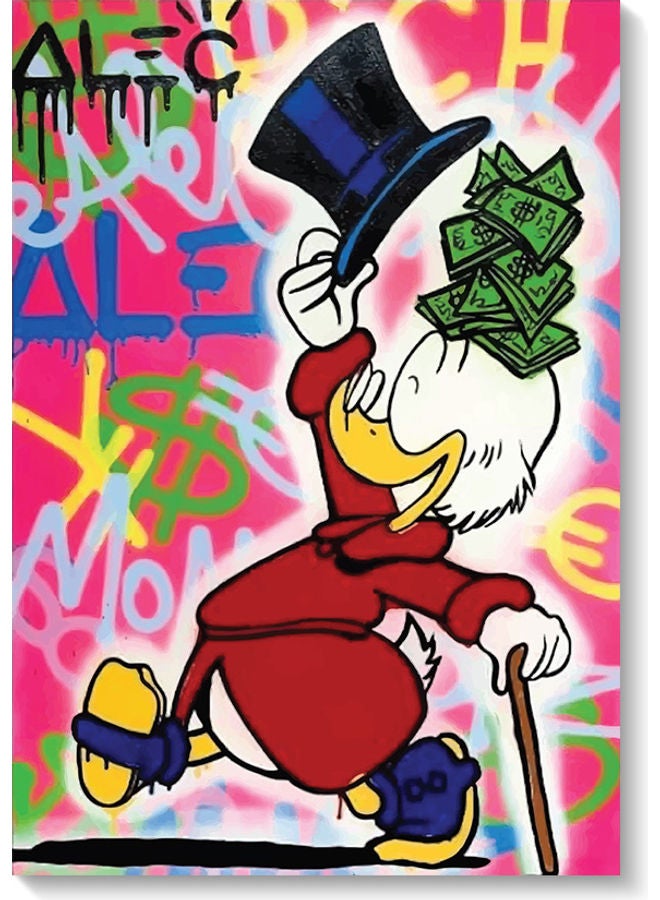 أتيك لوحة فنية بتصميم شخصية أليك مونوبولي متعدد الألوان 40x60سم - Image 1