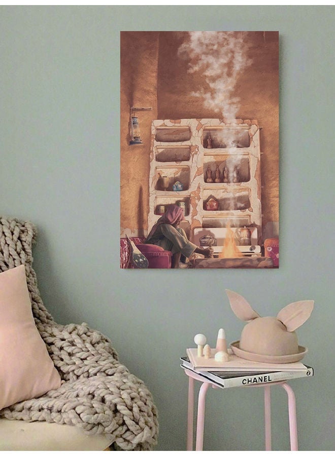 Atiq Old Times Themed Wall Art Painting Multicolour 40x60cm  - Image 3