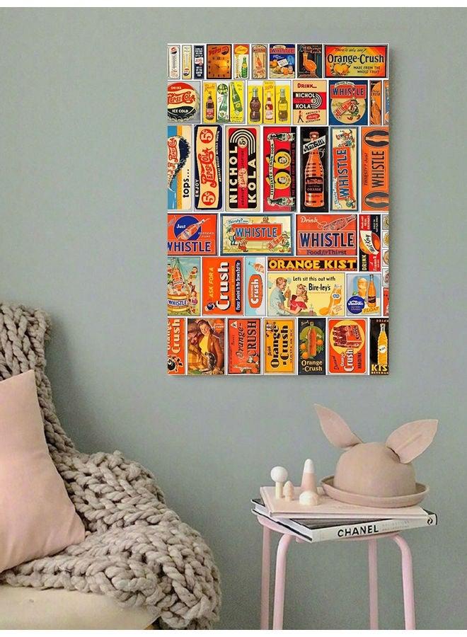 Atiq Drinks Pop Wall Art Multicolour 40x60cm - Image 2