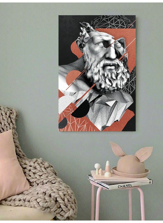 Atiq Abstract Statue Wall Art multicolour 40x60cm - Image 3