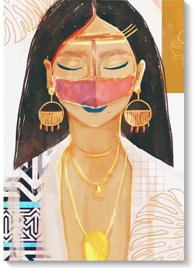 Atiq Woman Wall Art Multicolour 40x60cm - Image 1