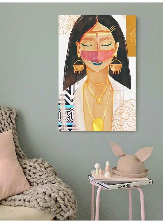 Atiq Woman Wall Art Multicolour 40x60cm - Image 2