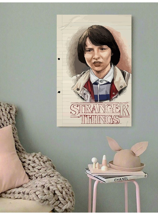 أتيك لوحة فنية بتصميم شخصية مايك من مسلسل "Stranger Things" متعدد الألوان 40x60سم - Image 2