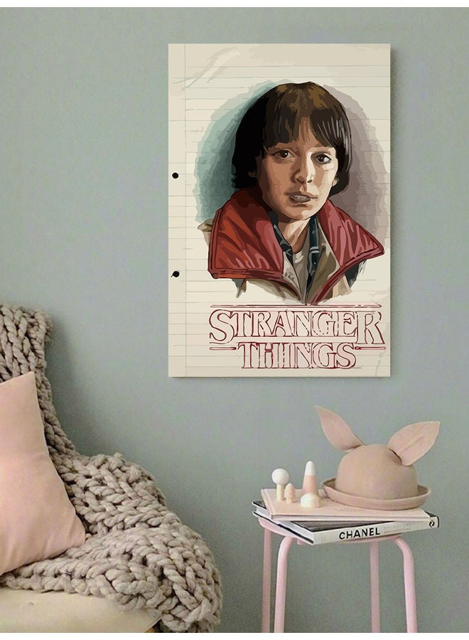 أتيك لوحة فنية بعنوان "Will Stranger Things" متعدد الألوان 40x60سم - Image 2