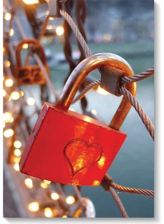 أتيك لوحة فنية لكلمة "Love" متعدد الألوان 40x60سم  - Image 1