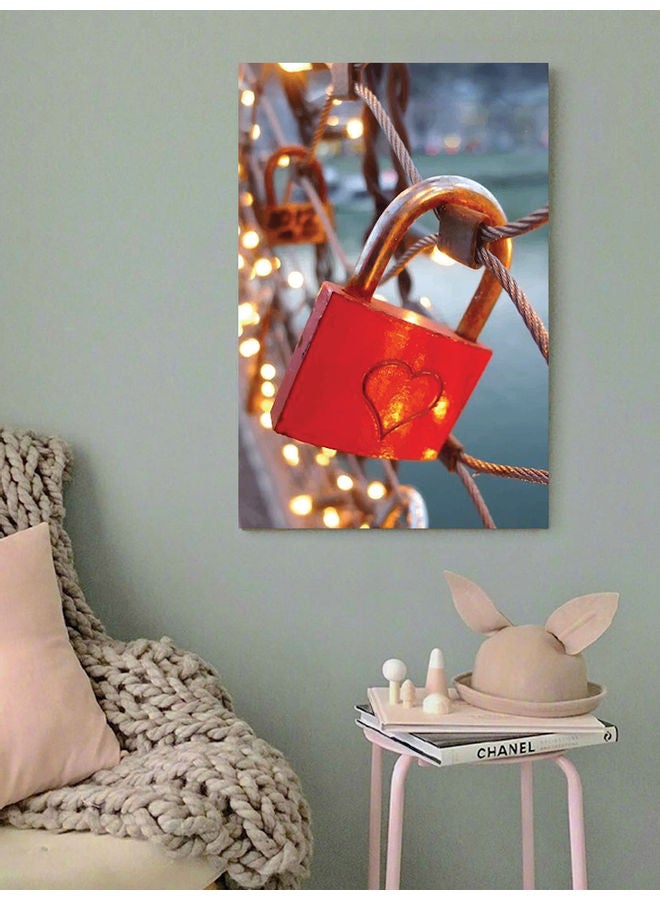 أتيك لوحة فنية لكلمة "Love" متعدد الألوان 40x60سم  - Image 3