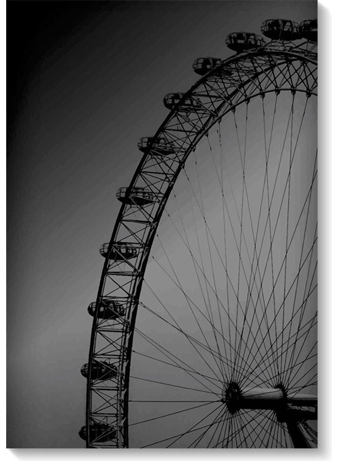 لوحة فنية لتزيين الجدار رمادي/أسود 40 x 60سم