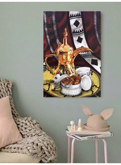 Atiq Coffee And Dates Wall Art Multicolour 40x60cm  - Image 2