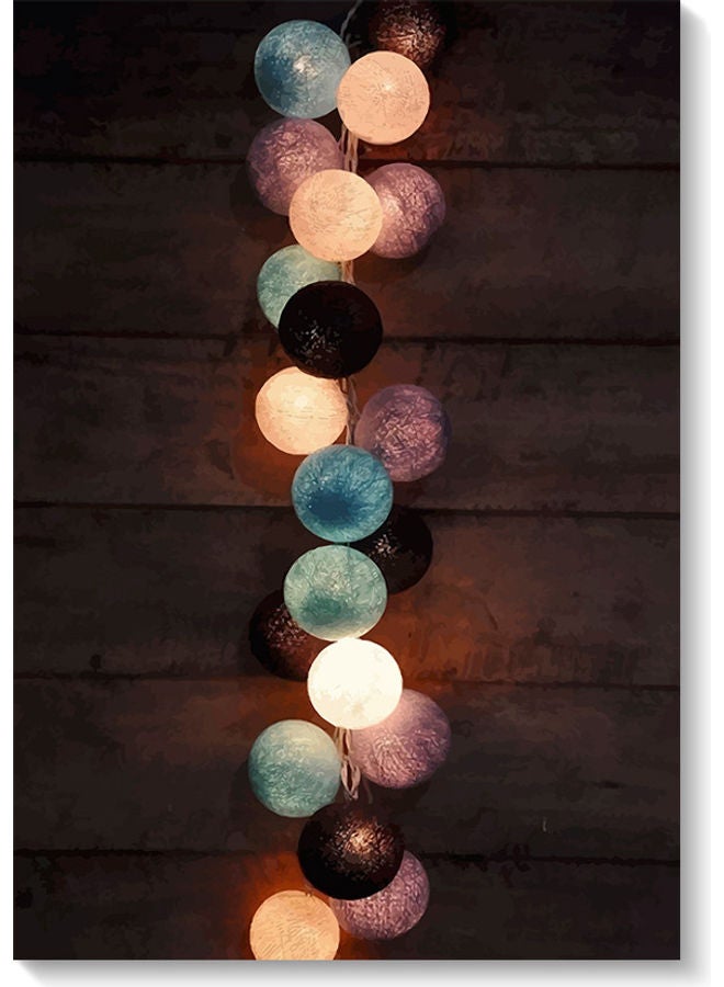 أتيك لوحة فنية لأضواء متعدد الألوان 40x60سم - Image 1