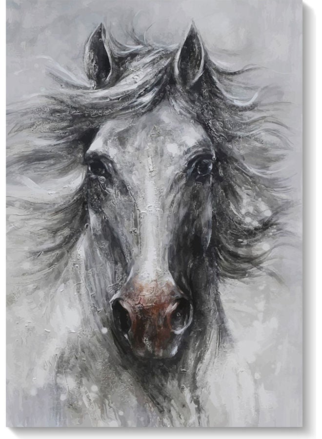 Atiq Arabian Horse Wall Art multicolour 40x60cm - Image 1