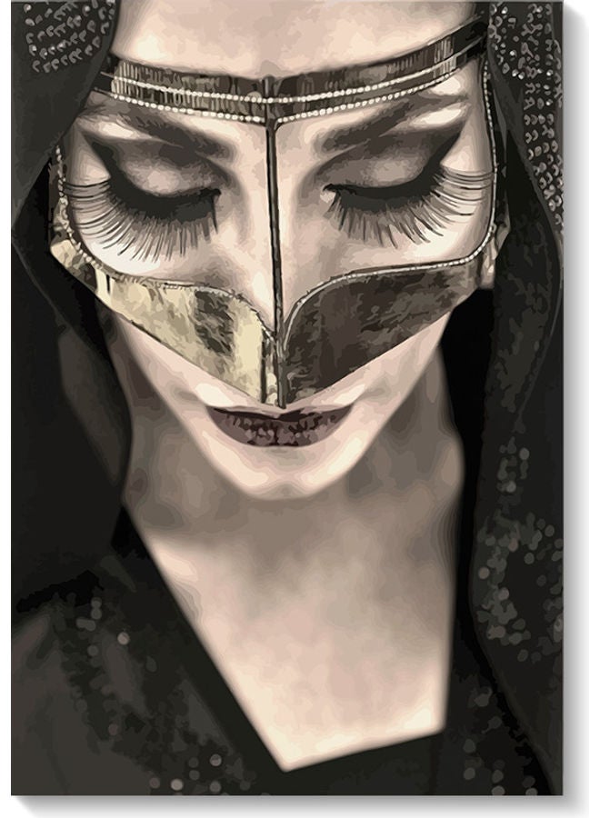 أتيك لوحة فنية لديكور الحائط تمثل امرأة متعدد الألوان 40x60سم - Image 1