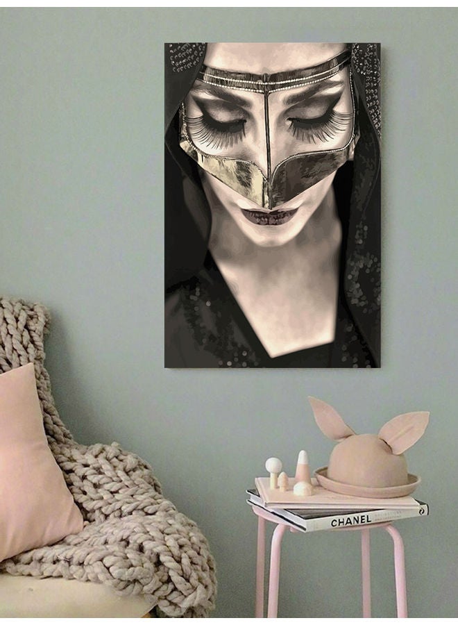 أتيك لوحة فنية لديكور الحائط تمثل امرأة متعدد الألوان 40x60سم - Image 2