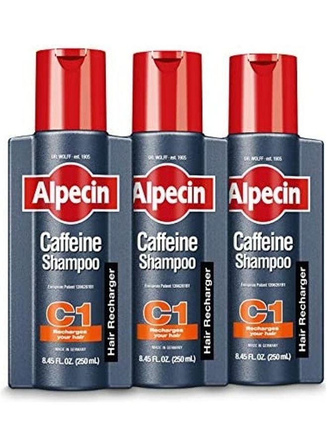 Alpecin 3-Pack Caffeine Shampoo 7.5inch 