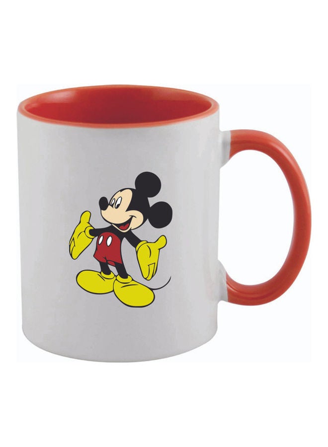 FBGenics - Mickey Mouse  Printed Mug Red/White - Image 1