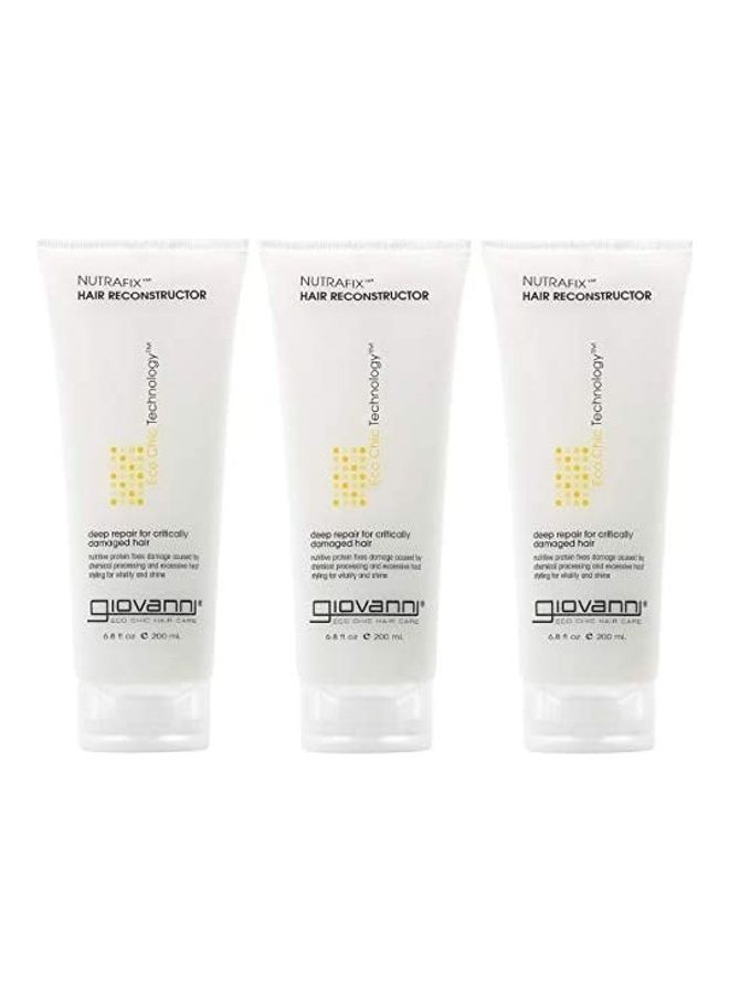 Giovanni - Pack Of 3 Nutrafix Hair Reconstructor Set 200ml - Image 1