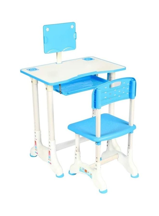 Children’s Study Chair And Table Blue - Image 2