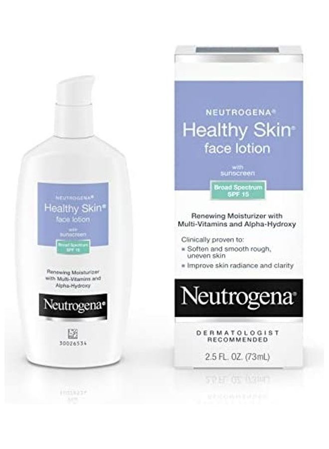 Neutrogena Healthy Skin Face Lotion with Sunscreen SPF 15 2.5Fluid Ounce