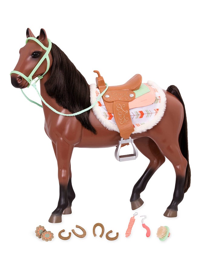 Our Generation Plastic Buckskin Horse For Doll, Age 3+ Years, 18 Inch - Image 2