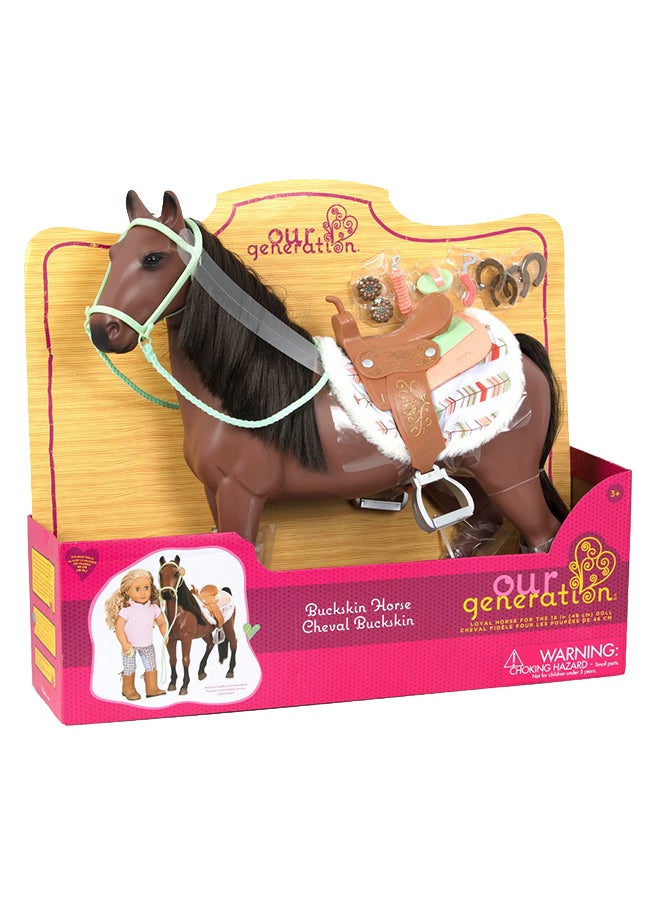 Our Generation Plastic Buckskin Horse For Doll, Age 3+ Years, 18 Inch - Image 5