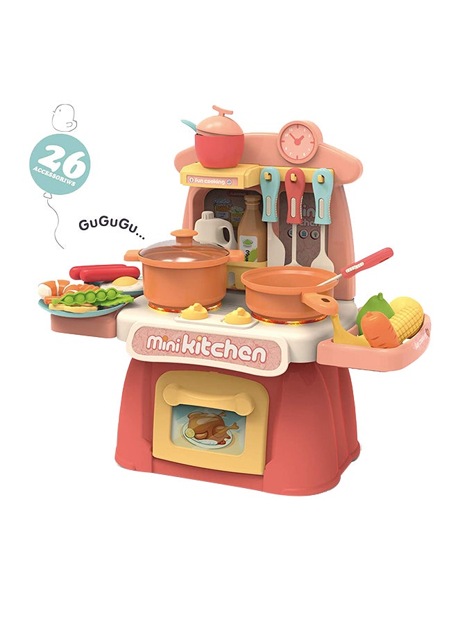فاميلي سنتر مجموعة ألعاب المطبخ مع إضاءة وأصوات موسيقية طراز 18-889-173 - Image 1