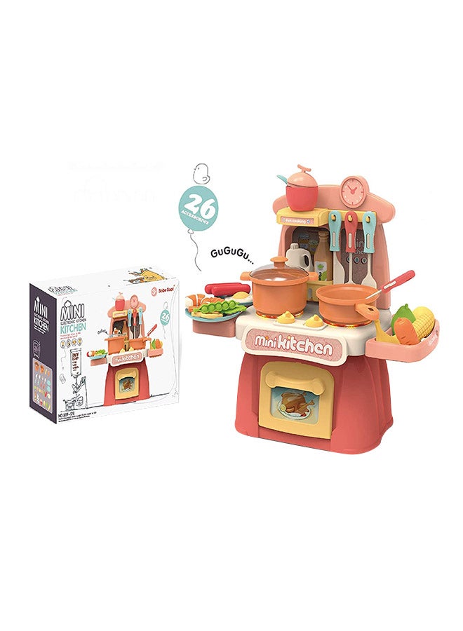 فاميلي سنتر مجموعة ألعاب المطبخ مع إضاءة وأصوات موسيقية طراز 18-889-173 - Image 3