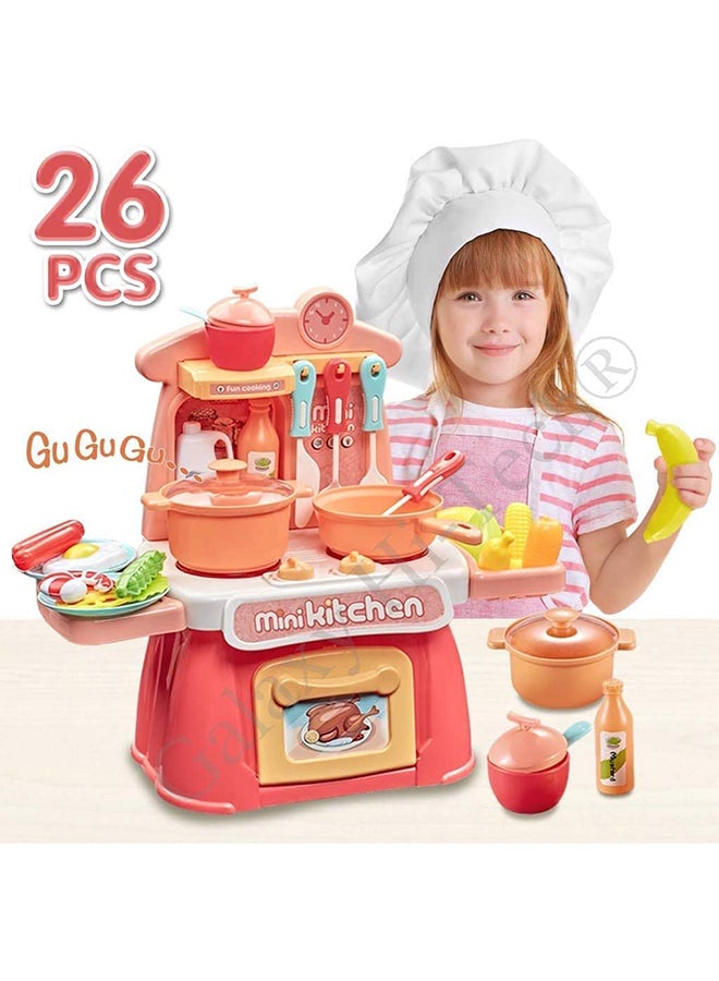 فاميلي سنتر مجموعة ألعاب المطبخ مع إضاءة وأصوات موسيقية طراز 18-889-173 - Image 4