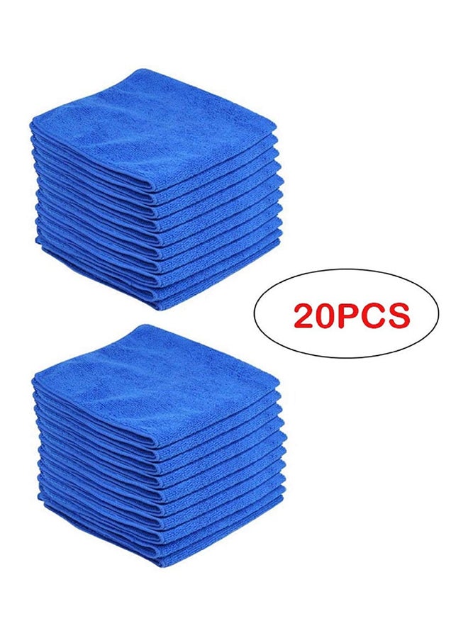 Generic 20-Pieces Microfiber Absorbent Car Wash Cleaning Towel Soft Polish Cloth 40 x 40 cm - Image 2