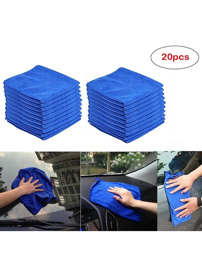 Generic 20-Pieces Microfiber Absorbent Car Wash Cleaning Towel Soft Polish Cloth 40 x 40 cm - Image 4