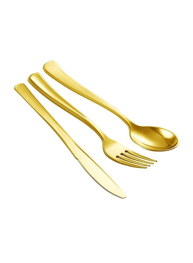 AIWANTO - 150-Piece Disposable Plastic Party Dinner Set - Image 1