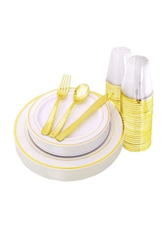 150-Piece Disposable Plastic Party Dinner Set