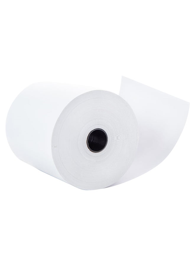 أوراقنا ببكرتين من الورق الحراري 55 جم/م2 بطول 23 متر للإيصالات النقدية المحمولة