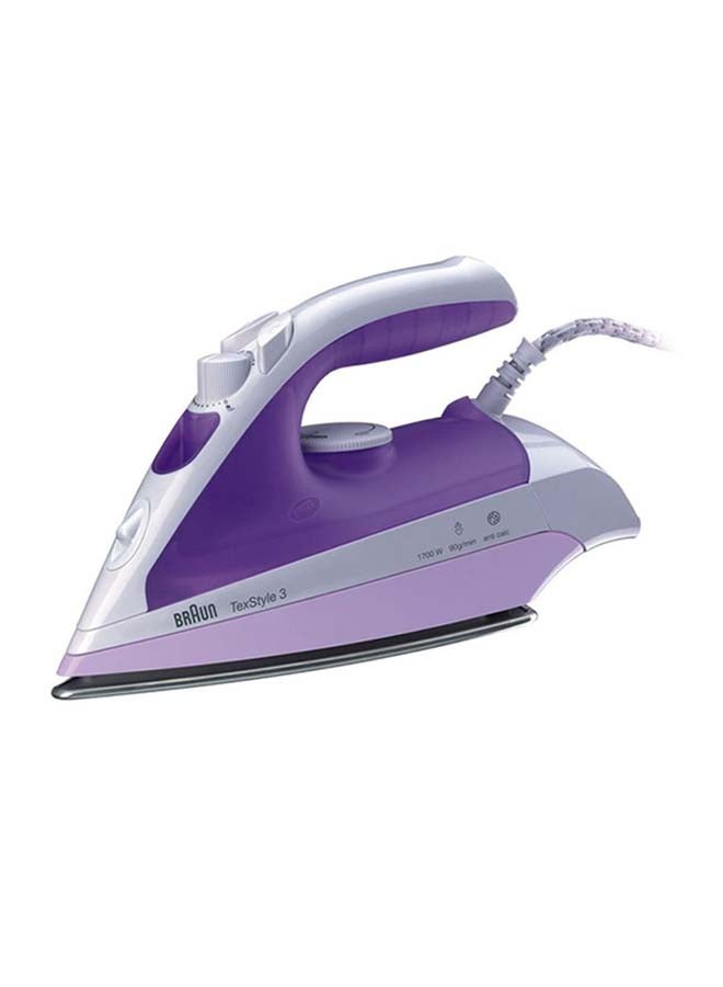 BRAUN Steam Iron 1700W 2000.0 W TS320 Purple/White - Image 1
