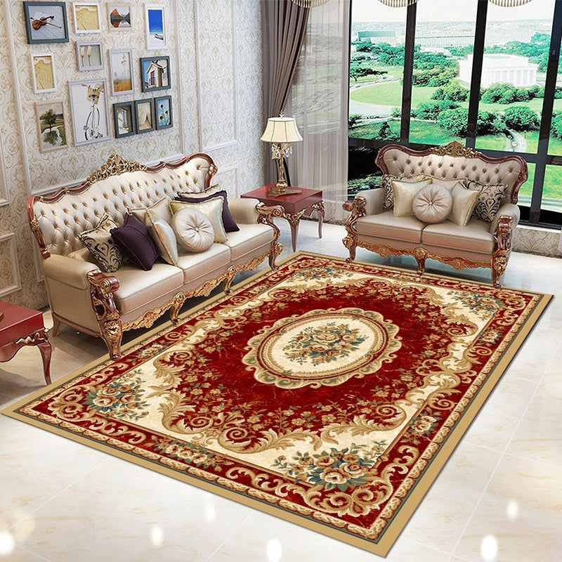 Non-Slip Living Room Bedroom blanket Rug Red 60*90(W*L)cmcm  - Image 1