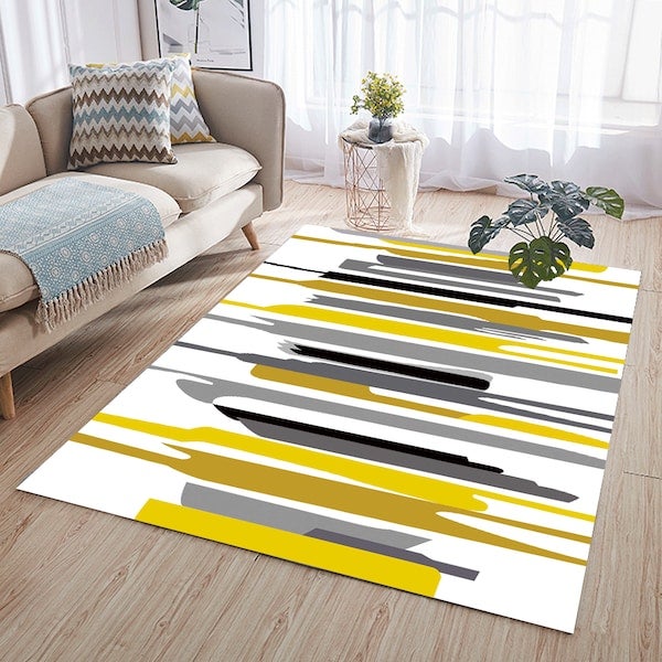 Anti-Slip Home Floor Soft Rug Yellow 60*90(W*L)cmcm  - Image 4