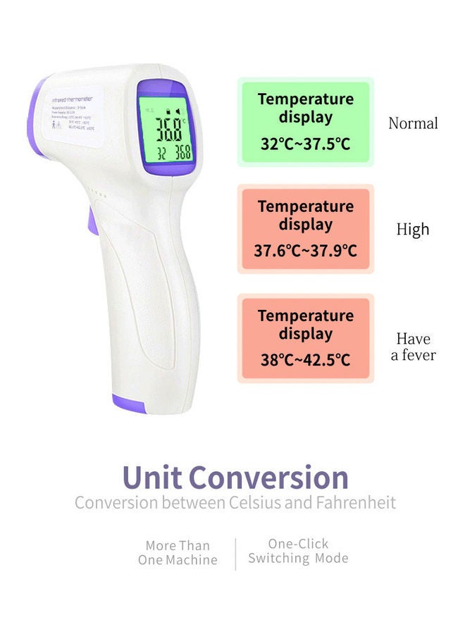 Medical Electronic Digital Infrared Thermometer Adult Fever white - Image 1
