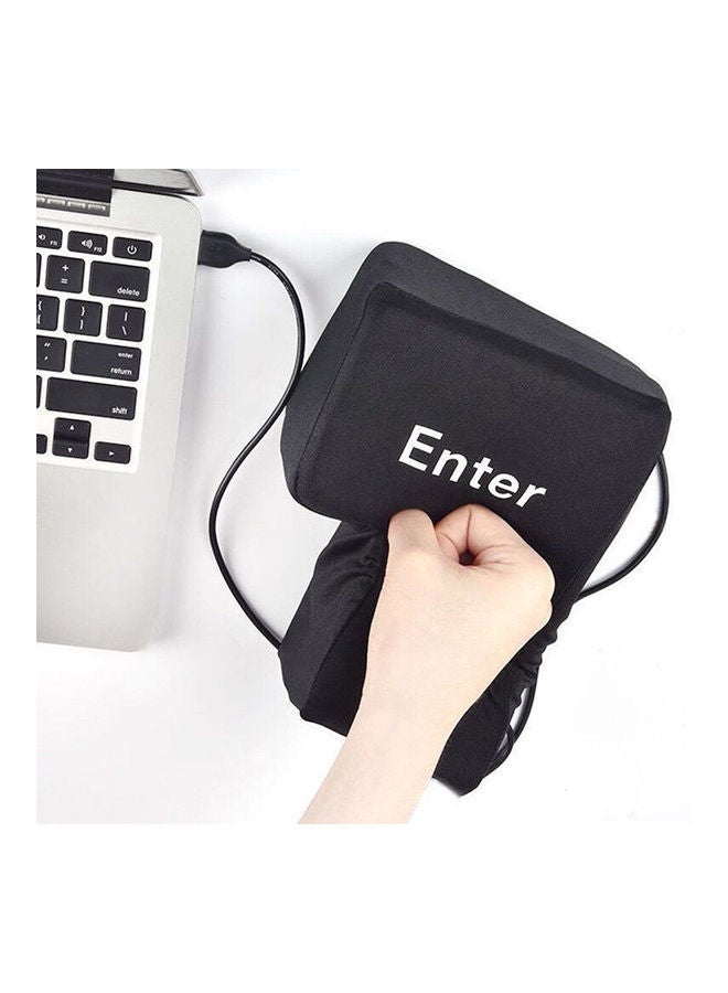 Big Enter Anti Stress Relief Button USB black - Image 1