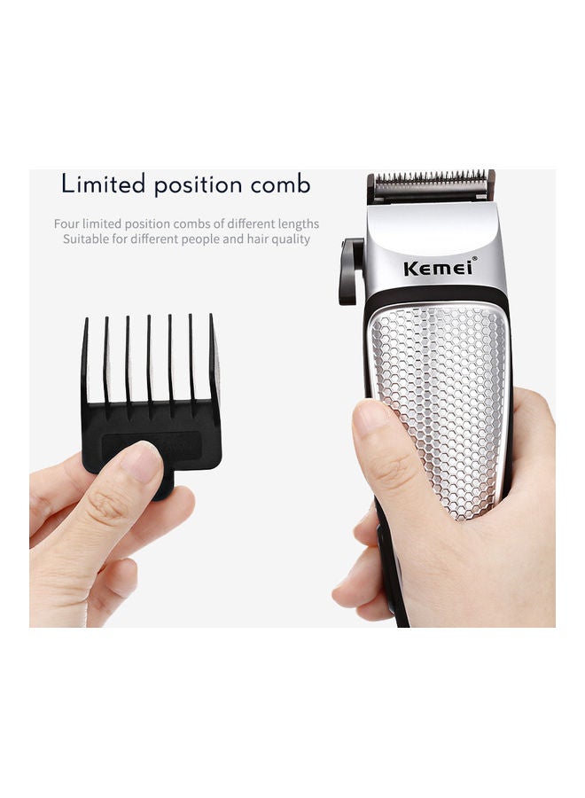 Professional Hair Clipper Electric Trimmer Silver - Image 3