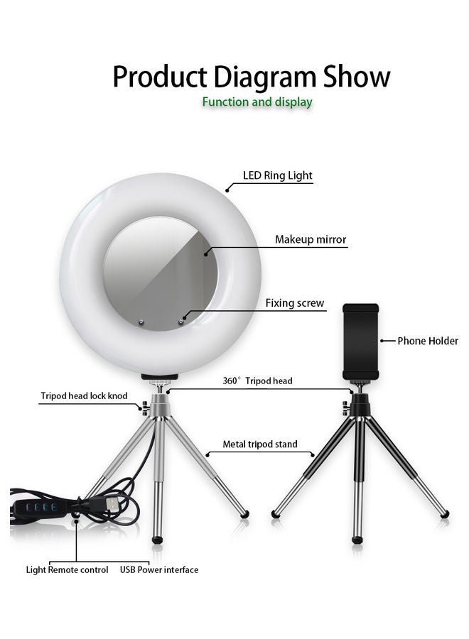 4 in 1 Desktop Cosmetic Live Lamp Multicolour - Image 2