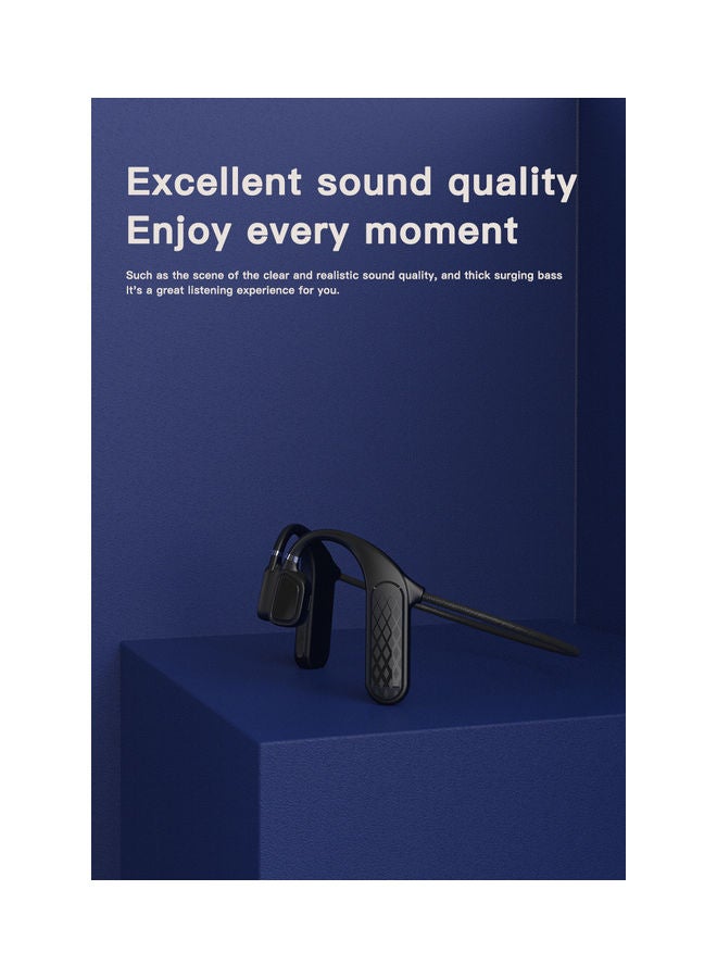 Bone Conduction Bluetooth Headphones Black - Image 4