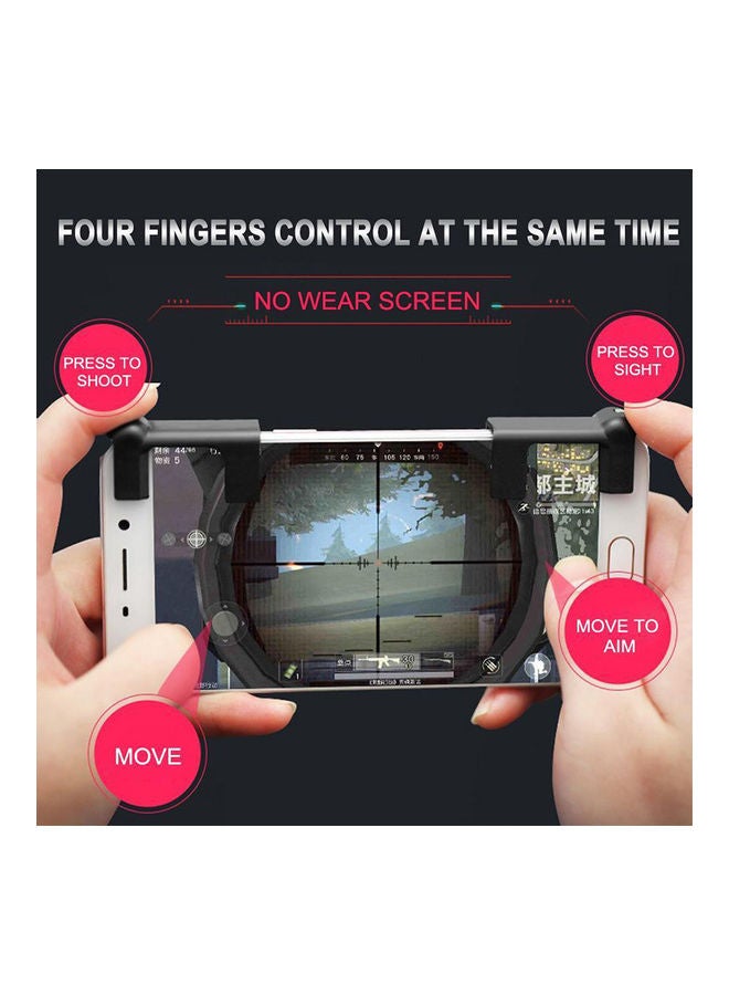 1 Pair Smartphone Mobile Gaming Trigger Button black - Image 2