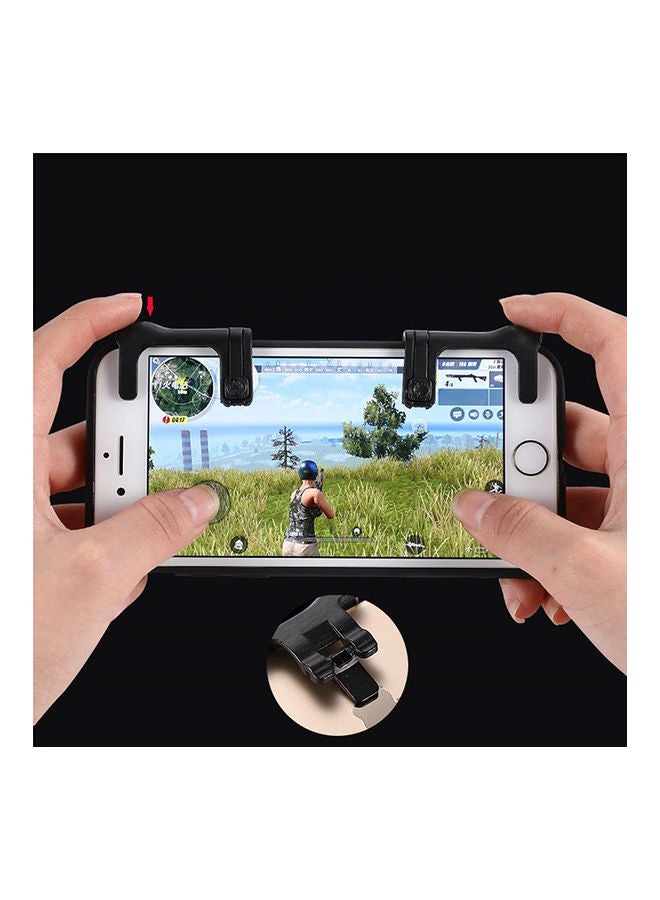 1 Pair Smartphone Mobile Gaming Trigger Button black - Image 3
