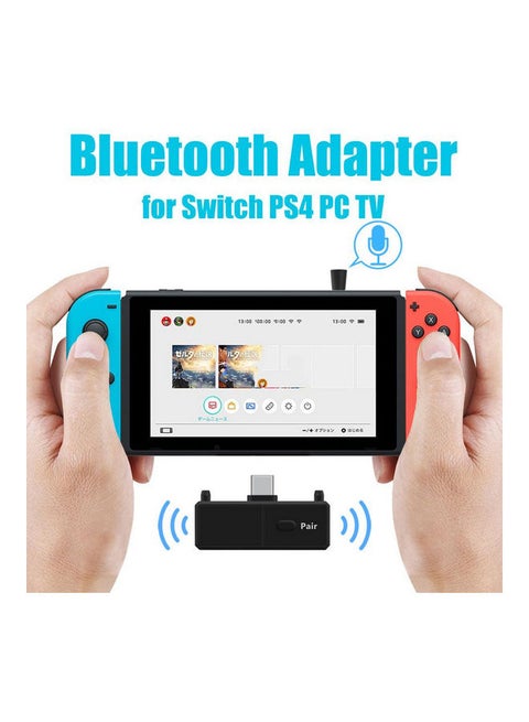 Audio Transmitter Wireless Adapter Bluetooth 5.0 EDR A2DP Low Latency for Nintendo Multicolour