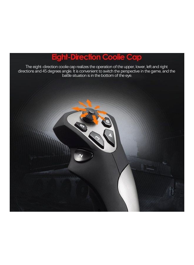 Flight Simulator Gamepad Controller Joystick for PC/Desktop black - Image 5