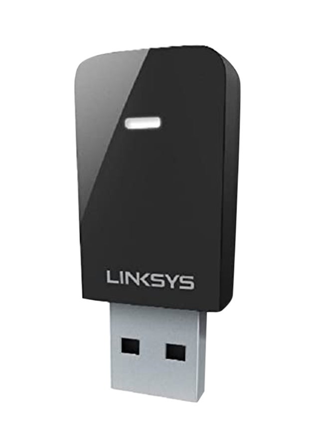 LINKSYS - Max-Stream AC600 Wi-Fi Micro USB Adapter Black - Image 1