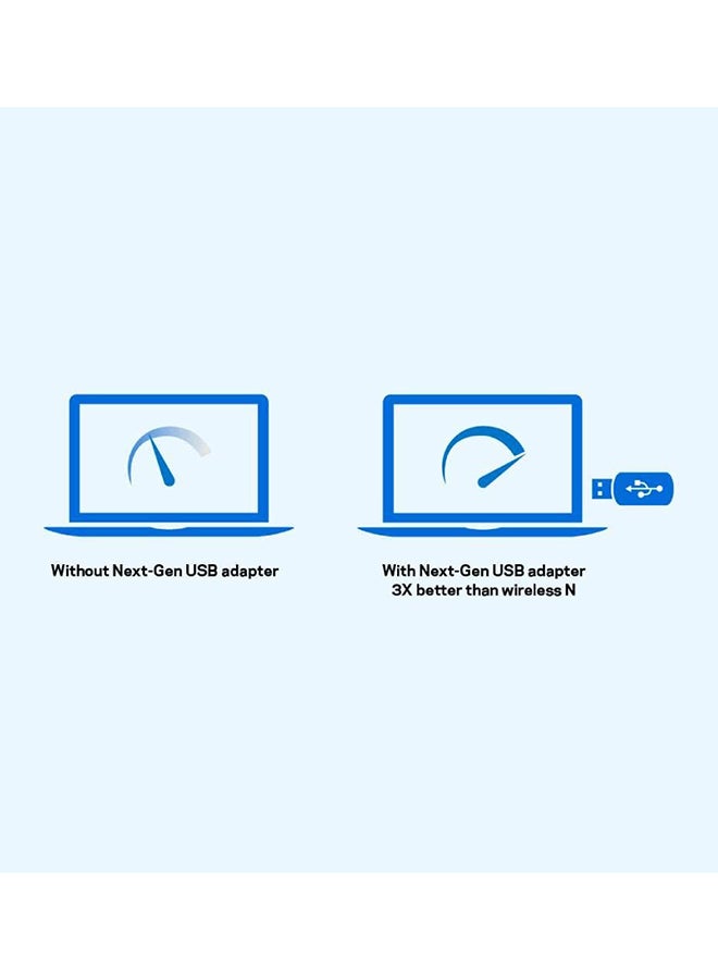 LINKSYS - Max-Stream AC600 Wi-Fi Micro USB Adapter Black - Image 1