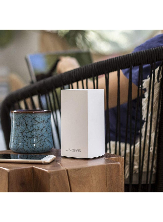 WHW0102 Velop Intelligent Mesh WiFi System: AC2600, Dual-Band Wi-Fi Router, Wireless Network for Full Home Coverage Upto 4 bedrooms, Pack Of 2 White