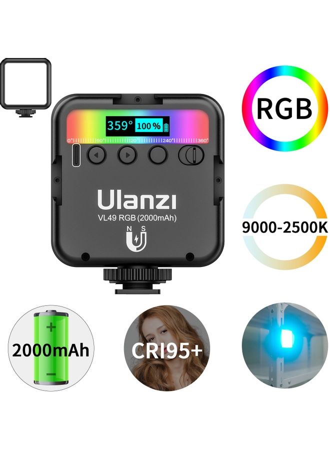Fill Light Portable Multi-function Three-head Cold Boot Full-color Lighting Lamp multicolor - Image 1