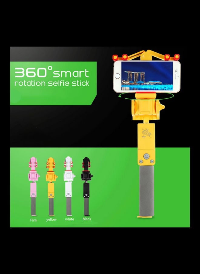 360 degrees Smart Rotation Extendable Selfie Stick white - Image 4